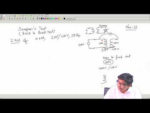 Transformer polarity test and Sumpner test lecture
