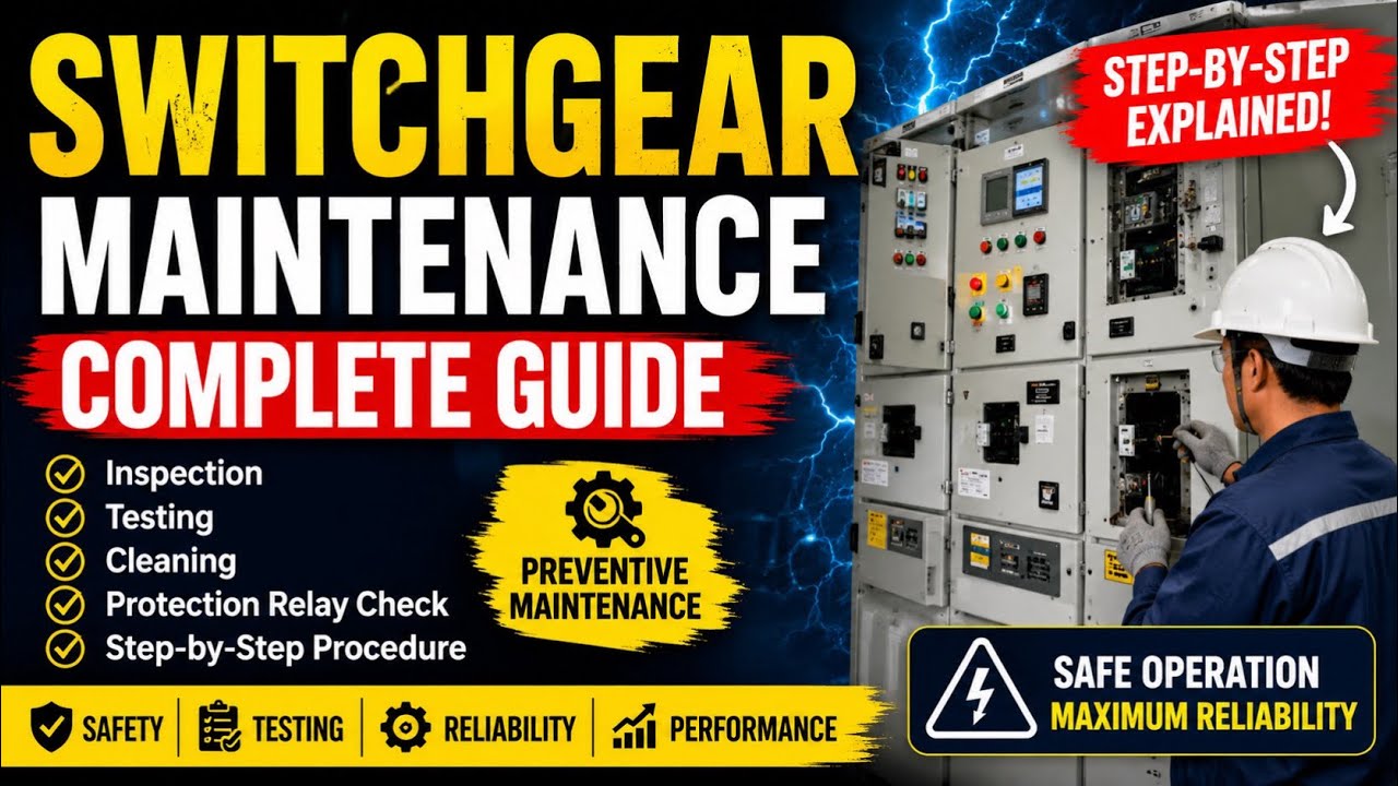 Switchgear preventive maintenance procedure overview