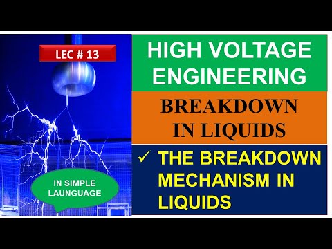 Breakdown Methods in Liquid Dielectrics |High Voltage Engineering| Breakdown In Liquid #highvoltage