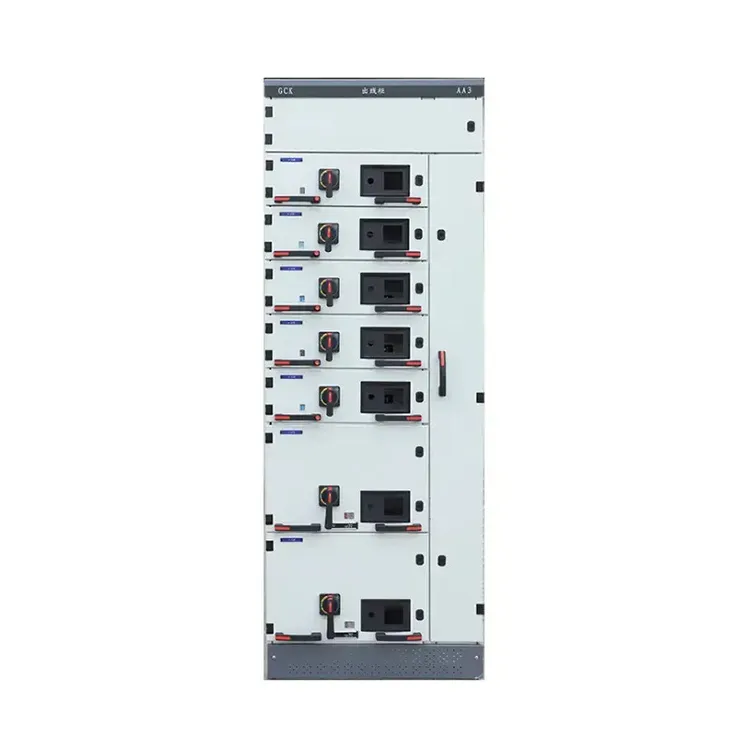 Industrial LV switchgear cabinet used for busbar interface review