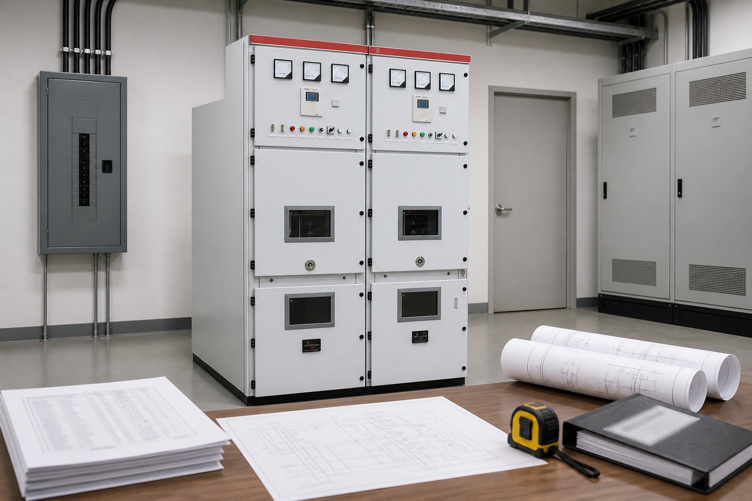 Metal-enclosed switchgear lineup and project documentation