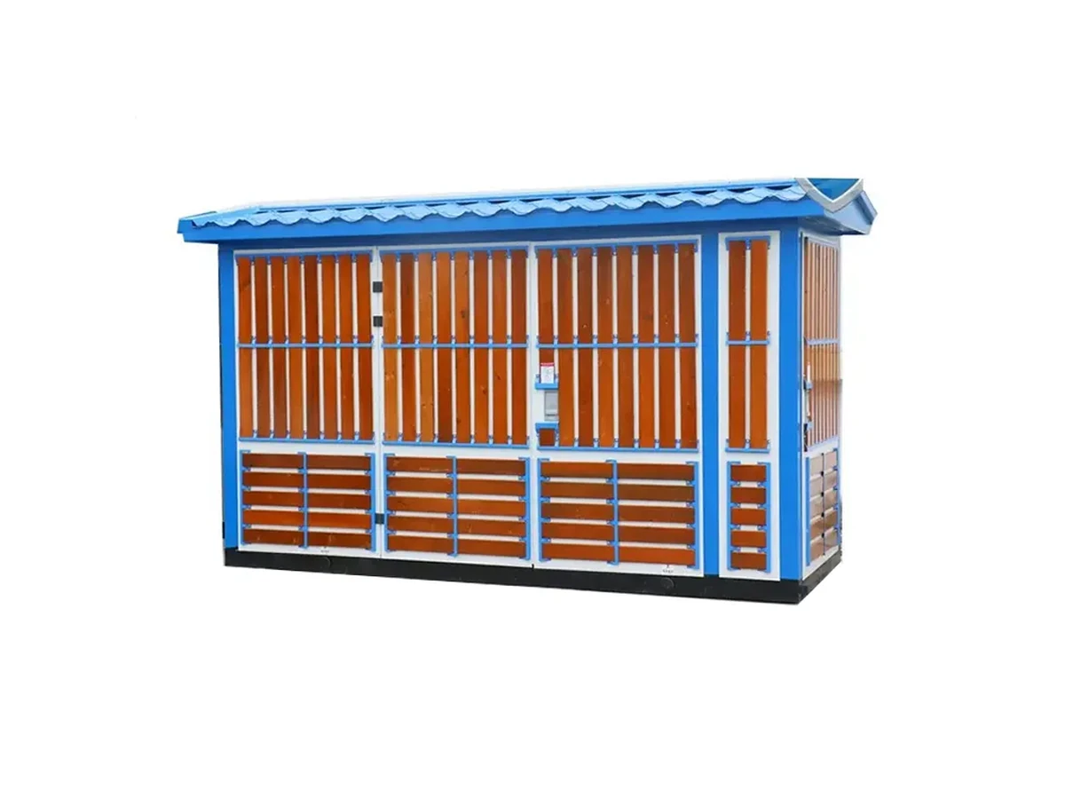 Distribution transformer substation enclosure for interface planning