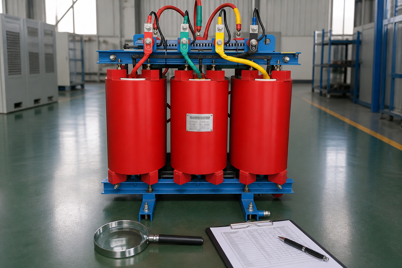 Transformer nameplate and terminal information checked before polarity testing