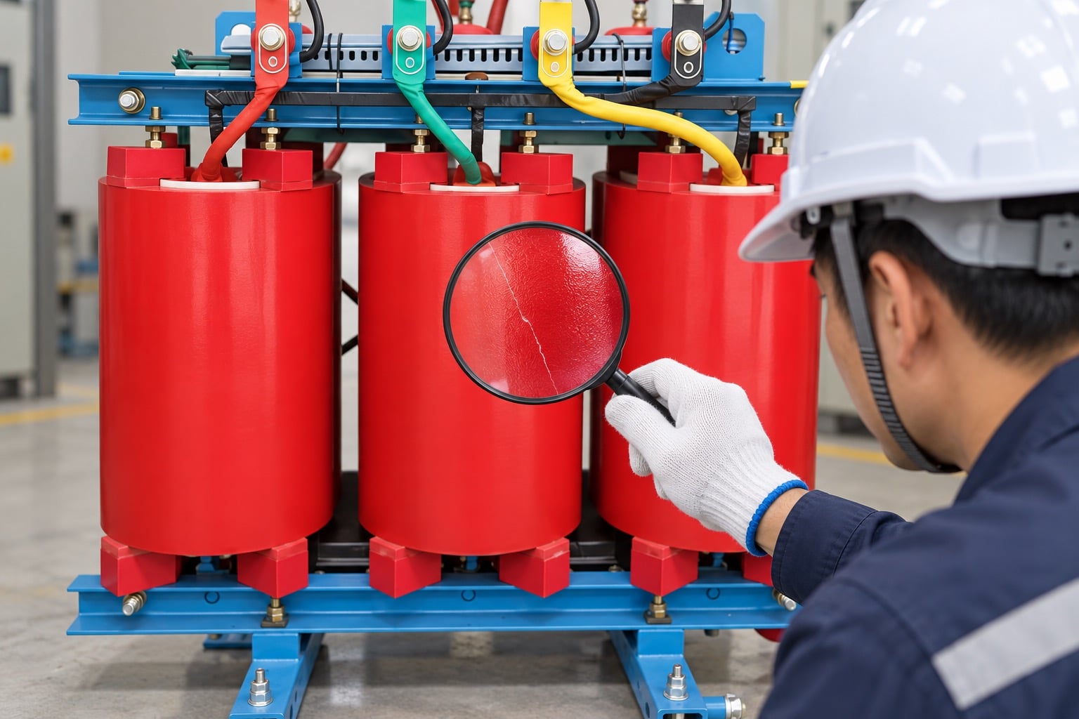 How to Assess Cracks in Cast Resin Transformers product inspection scene
