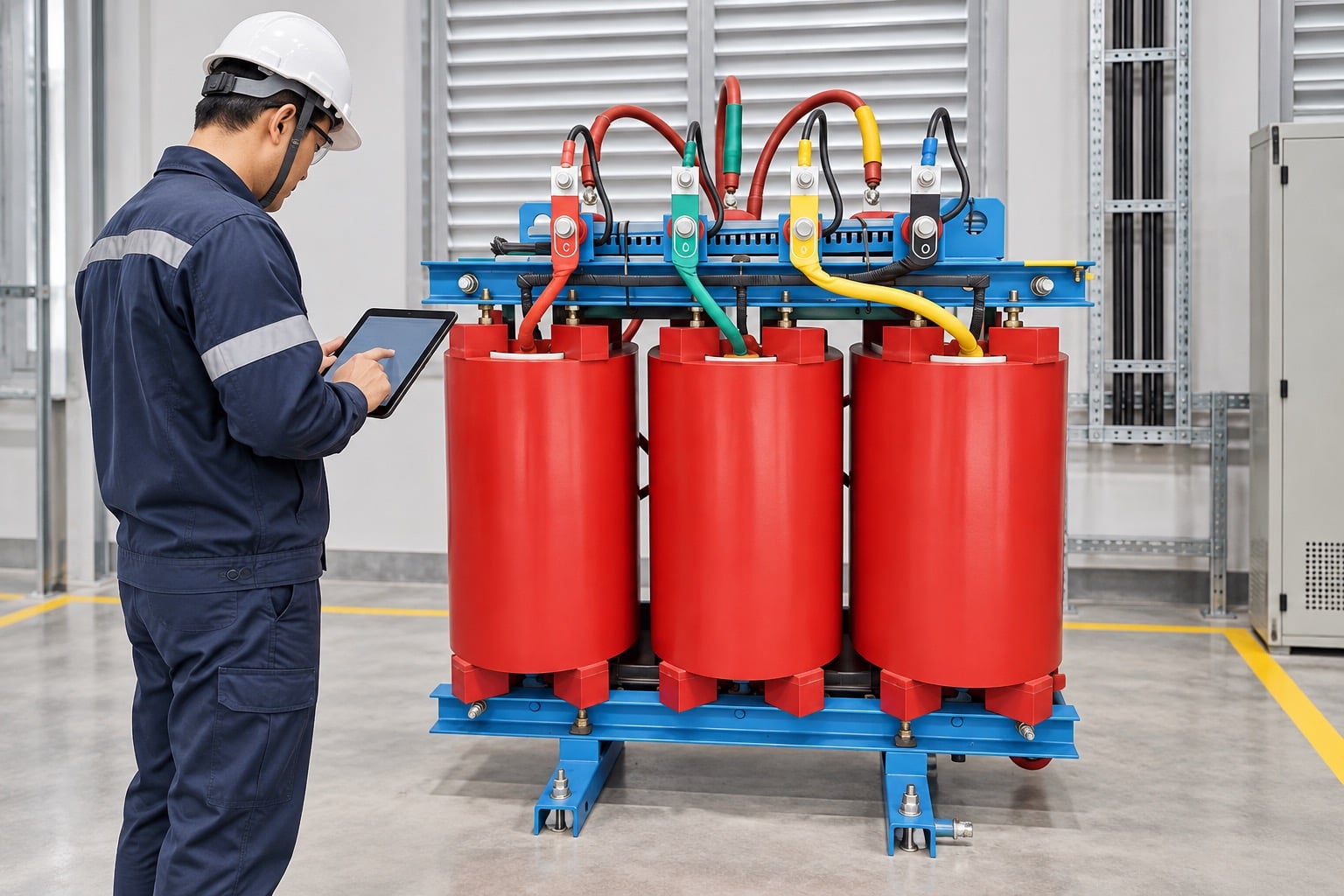 How to Assess Cracks in Cast Resin Transformers field verification scene