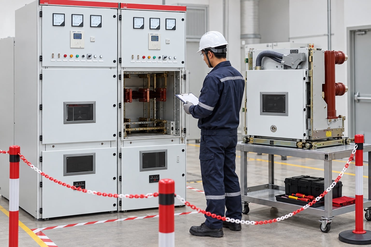 Fixed vs Withdrawable Switchgear: Selection and Maintenance Trade-Offs product inspection scene