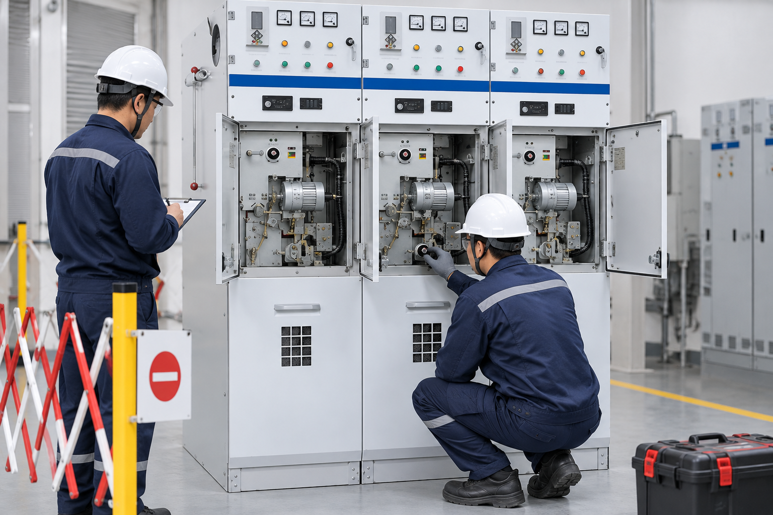 Motorized Ring Main Unit for Remote Operation field verification scene