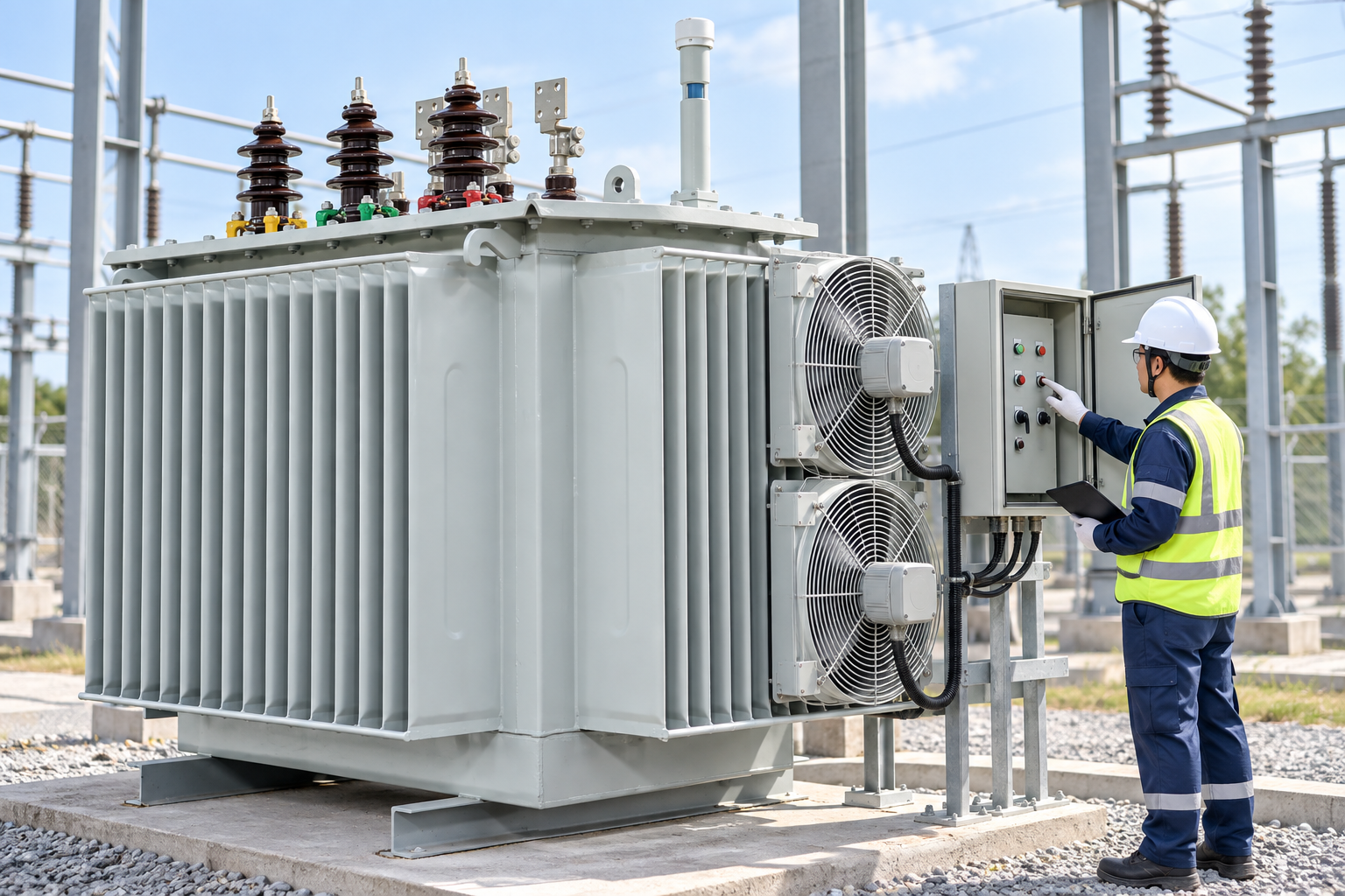 ONAN vs ONAF Transformer Cooling: Ratings and Applications field verification scene