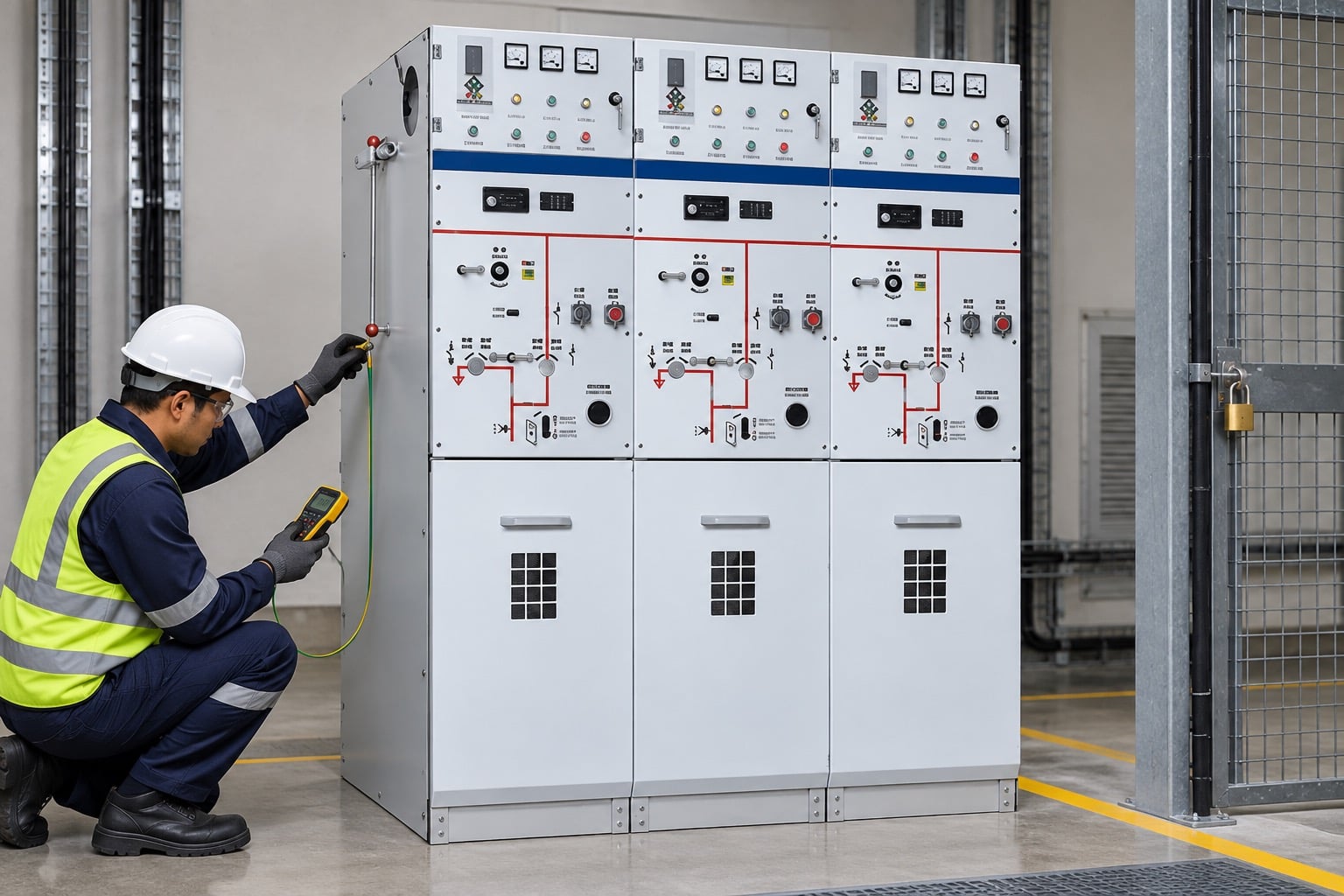 Ring Main Unit Earthing and Bonding Requirements field verification scene