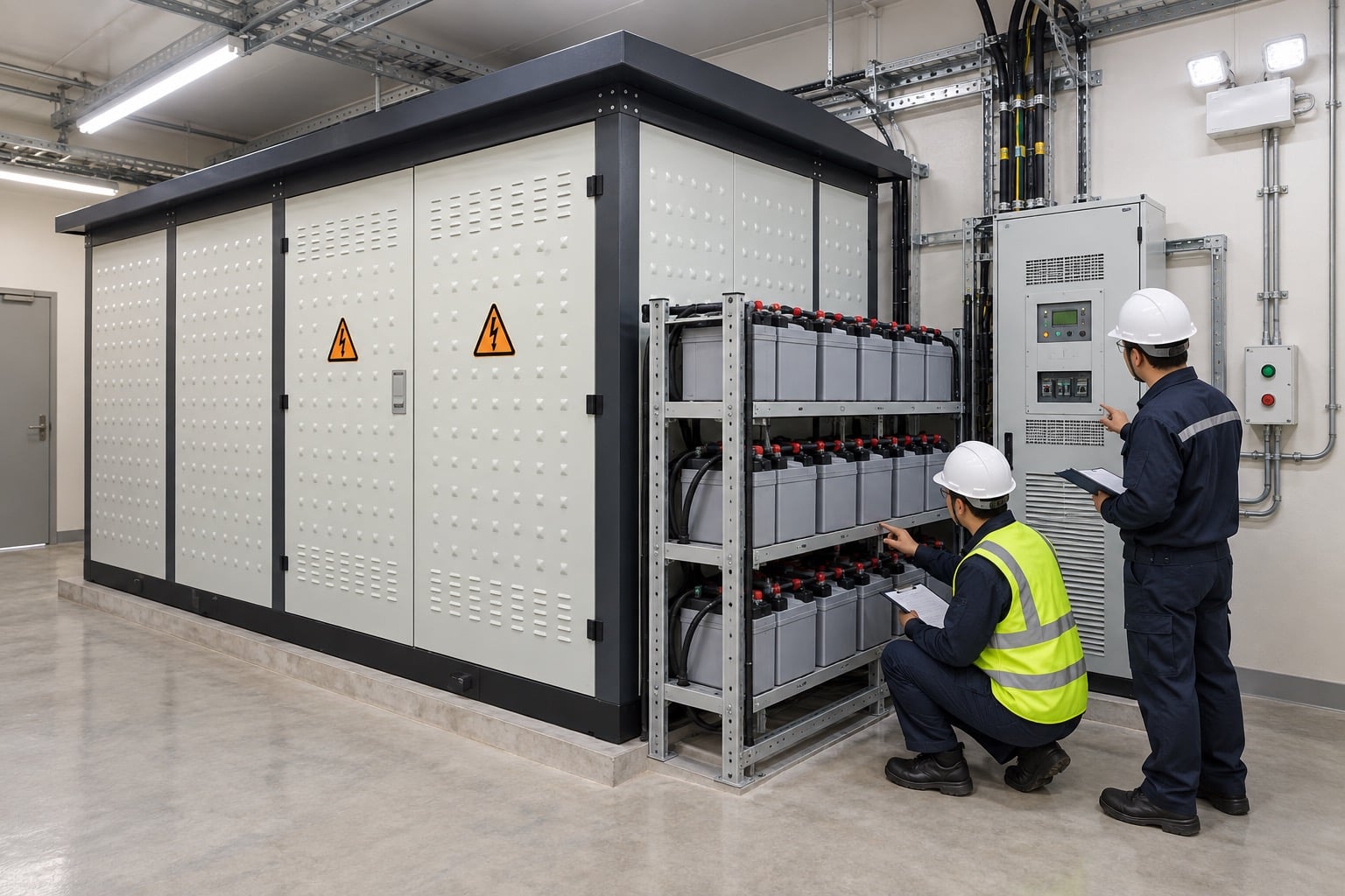 Substation DC System Design Basics: Batteries, Chargers and Protection field verification scene
