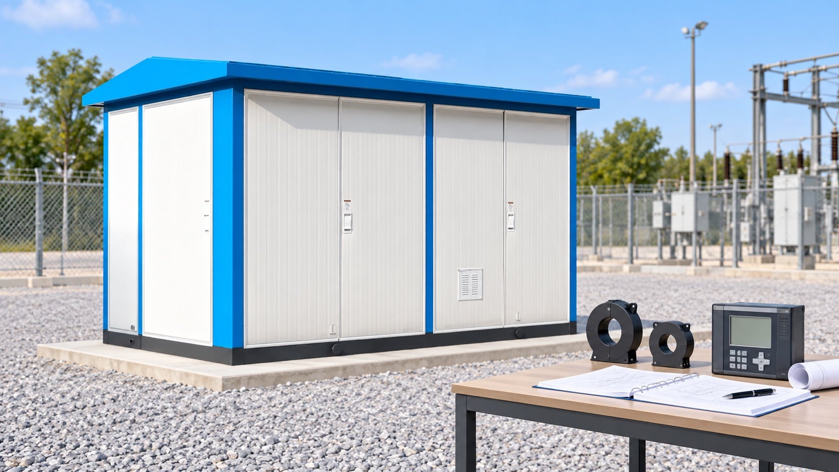 Substation Protection Zones and Overlap product inspection scene