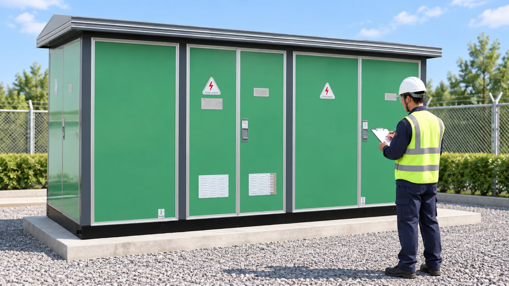 Substation Protection Zones and Overlap field verification scene
