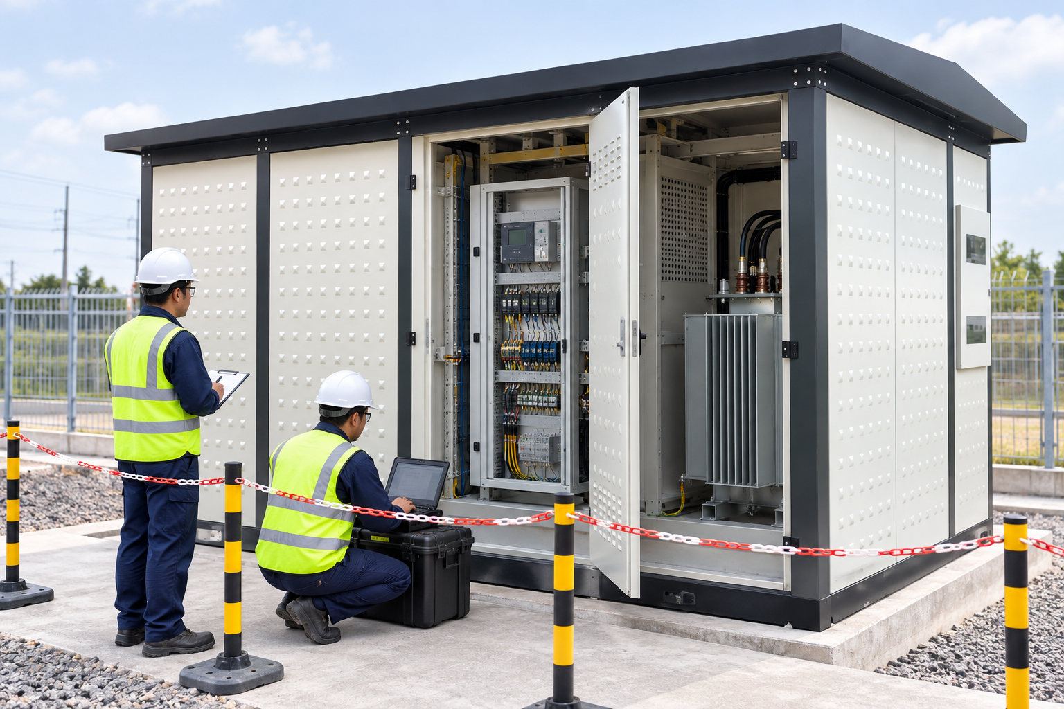 Substation SCADA Architecture and Data Points field verification scene