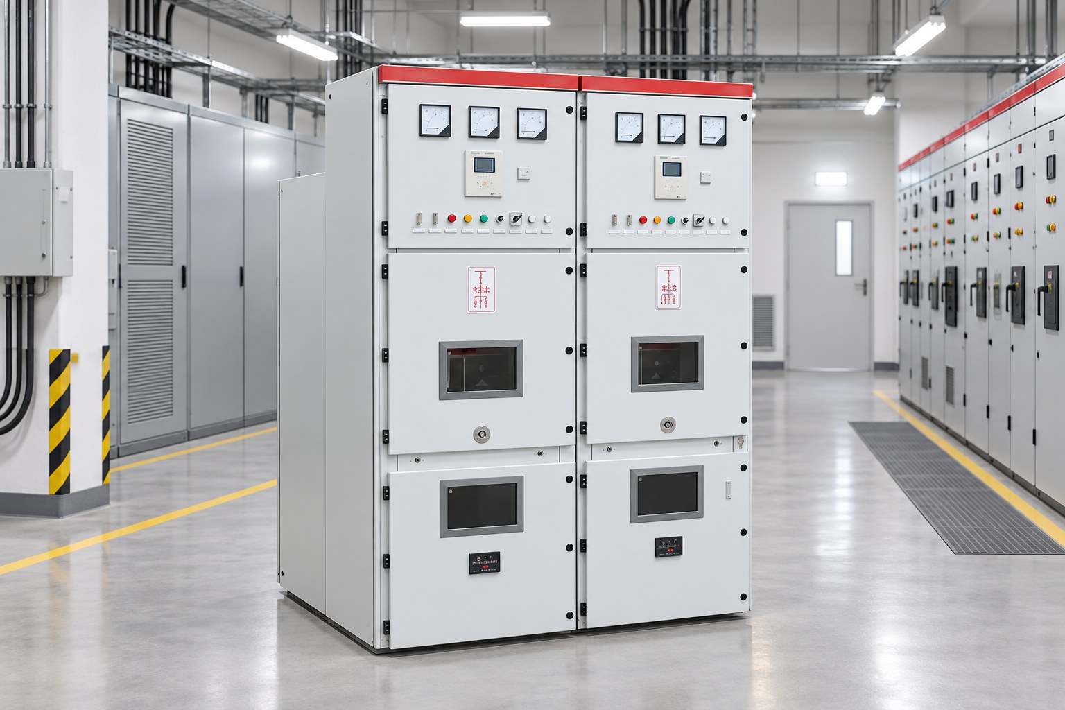 Keluaran Hubung Singkat Switchgear Tegangan Menengah konteks instalasi proyek