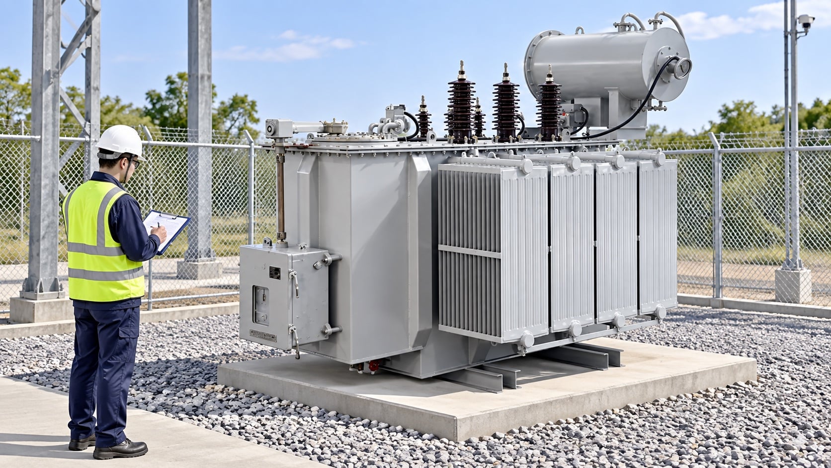 Transformer Voltage Regulation: Formula and Worked Example field verification scene