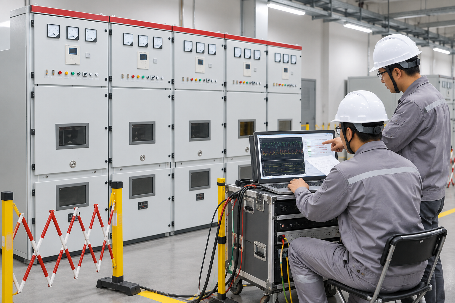 Transient Recovery Voltage in Circuit Breakers field verification scene