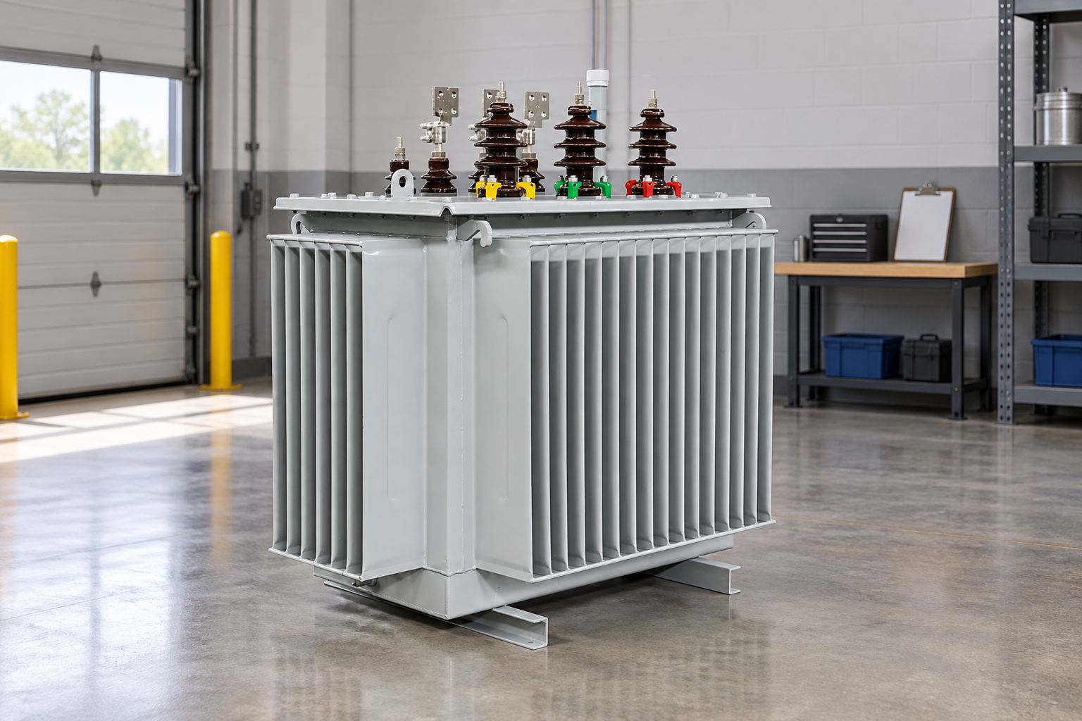 Reference-based transformer illustration in an inspection area