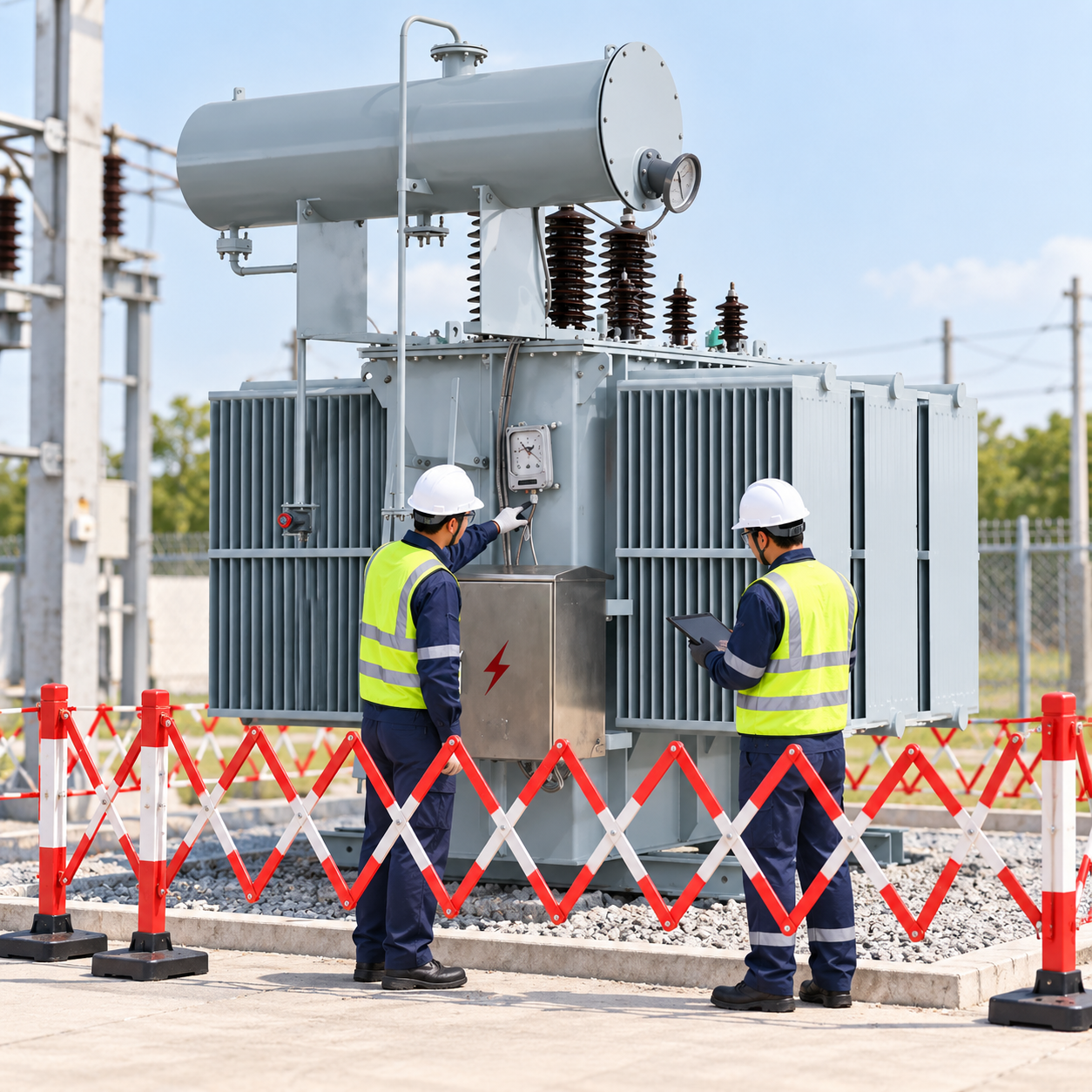 Off-Circuit Tap Changer vs On-Load Tap Changer field verification scene