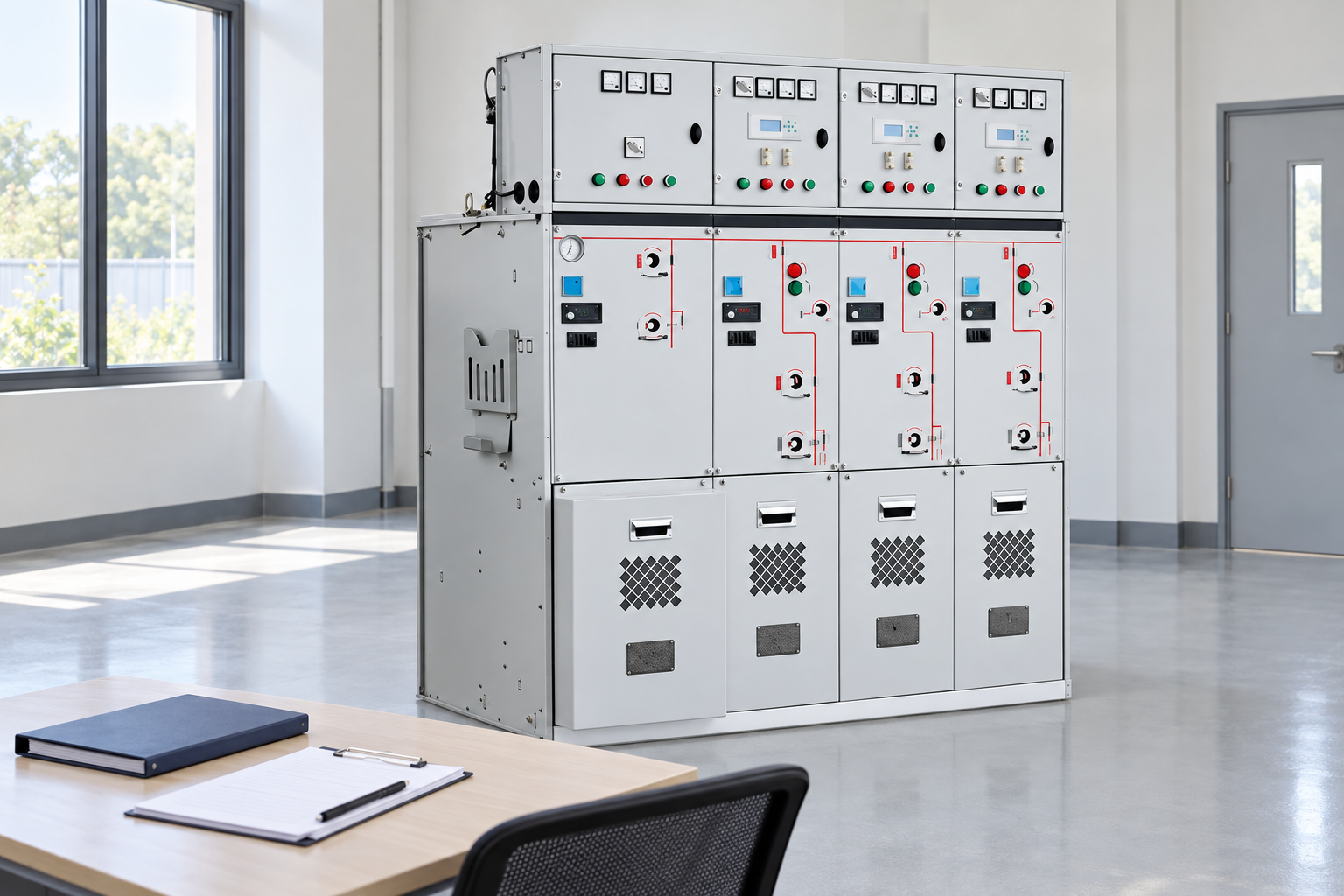Ring main unit beside inspection records