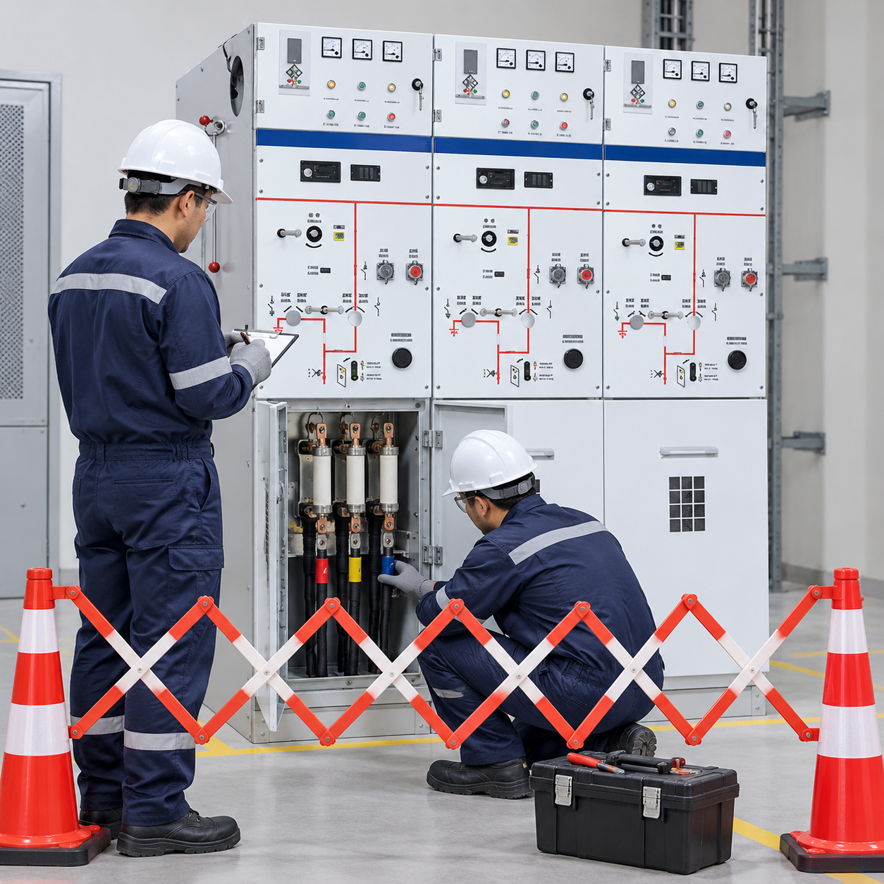 Ring Main Unit Fuse Selection for Transformer Protection field verification scene