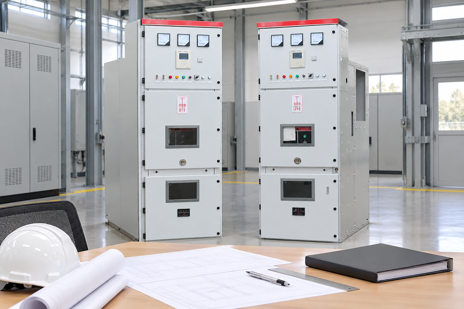 KYN28 cabinets beside qualification review documents